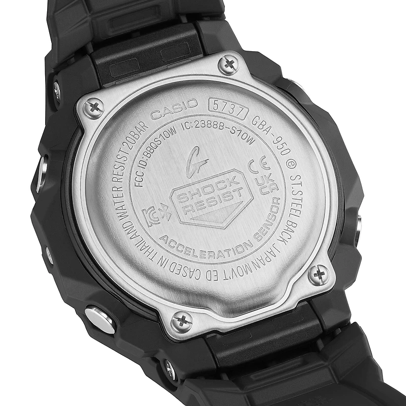 Casio G-Shock Move Watch, Black G-Squad GBA-950 Series GBA950-1A