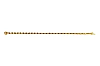 Sterling Silver with 14K Gold Plate Lab Created Citrine  Bracelet - November Birthstone