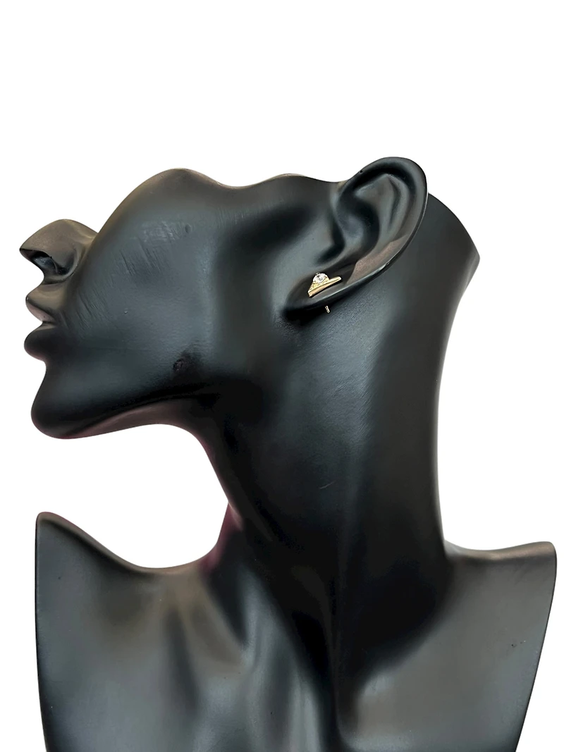 10K Yellow Gold 0.50cttw Lab Grown Diamond Earrings