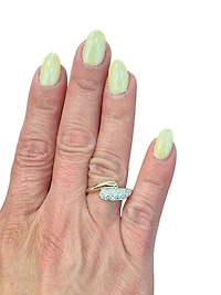 10K Yellow Gold 0.38cttw Diamond Ring - 4 / yellow gold