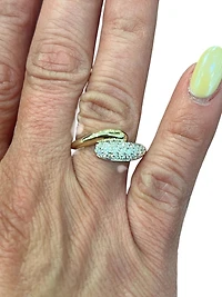 10K Yellow Gold 0.38cttw Diamond Ring - 4 / yellow gold