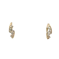 10K Yellow Gold 0.50cttw Diamond Earrings