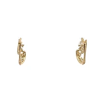 10K Yellow Gold 0.50cttw Diamond Earrings