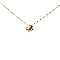 10K Yellow Gold 0.70cttw Lab Grown Diamond Necklace - 18 Inches