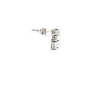 10K White Gold 0.76cttw Lab Grown Diamond Earrings