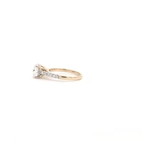 14K Gold Lab Grown Cushion Cut Diamond Engagement Ring - 4 /