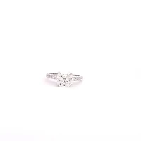 14K Gold Lab Grown Cushion Cut Diamond Engagement Ring - 4 /
