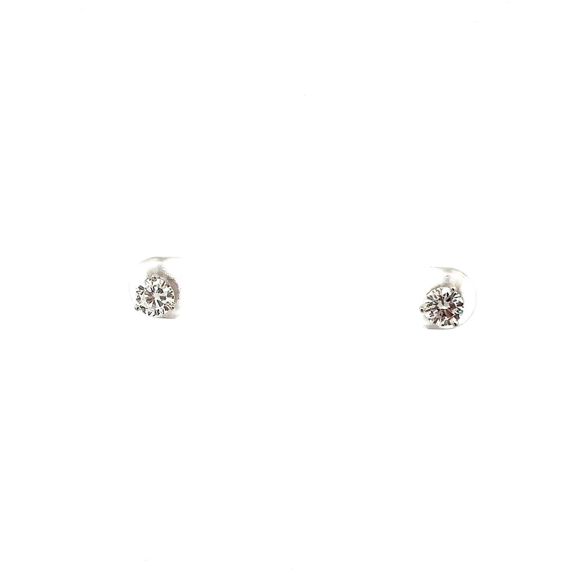10K White Gold 0.75cttw Lab Grown Diamond Earrings