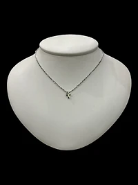 Stainless Steel 8.5X6mm Cross Pendant - 18"