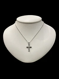 Stainless Steel 20X14mm Cross Pendant - 18"
