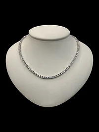 925 Sterling Silver 16" 3mm Cubic Zirconia Chain