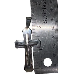 Stainless Steel 50X27mm Cross Pendant