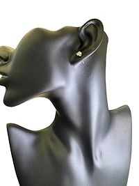 14K White Gold 1.02cttw Diamond Earrings with Screw Backs