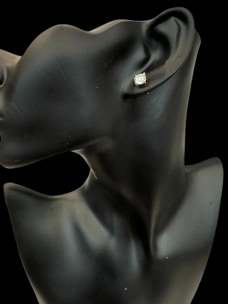 14K Yellow Gold 1.00cttw Lab Grown Diamond Stud Earrings