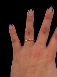 10K Yellow Gold 0.08cttw Diamond Ring