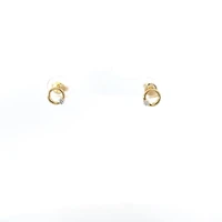 10K Yellow Gold 0.10cttw Canadian Diamond Earrings