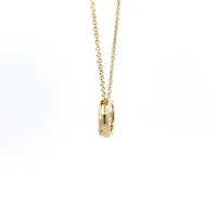 10K Yellow Gold 0.097 Canadian Diamond Infinity Pendant - 18"