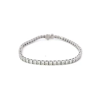 10K White Gold 2.00cttw Diamond Tennis Bracelet