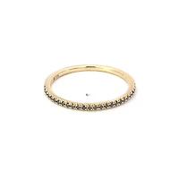 10K Yellow Gold Black Diamond Ring