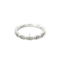 10K White Gold 0.20cttw Diamond Band