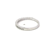 10K White Gold White Topaz Ring