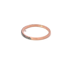 10K Rose Gold 0.10cttw Natural Brown Diamond Ring/Band