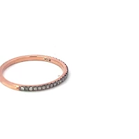 10K Rose Gold 0.10cttw Natural Brown Diamond Ring/Band