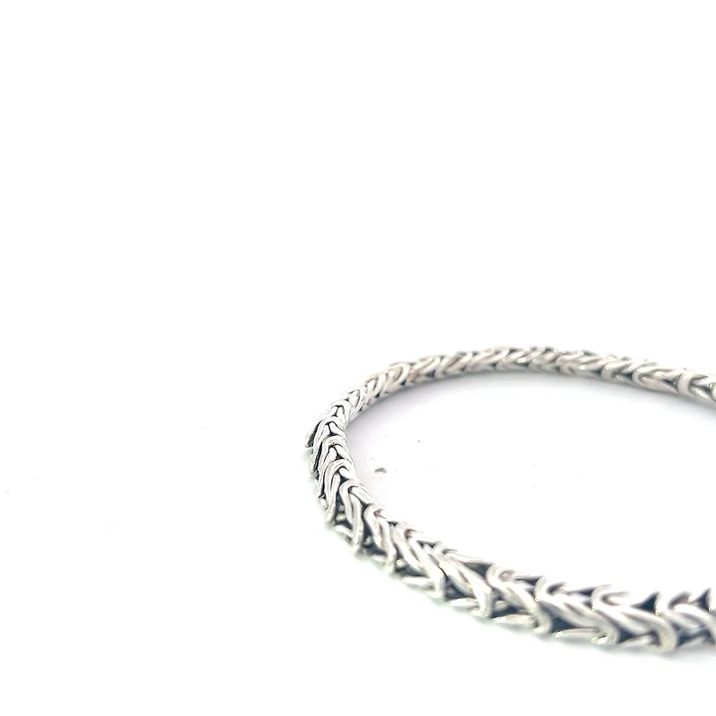 925 Silver 5.25mm King's Link Bracelet  - 8.5 Inches