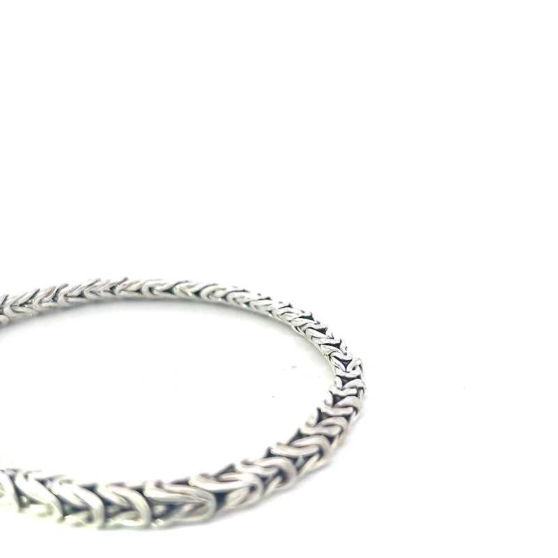 925 Silver 5.25mm King's Link Bracelet  - 8.5 Inches