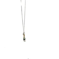 10K and Yellow Gold cttw Diamond and Emerald Pendant