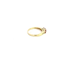 10K Yellow Gold Ruby & Diamond Ring - /