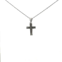 Stainless Steel 20X14mm Cross Pendant - 18"