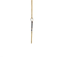 Stainless Steel Gold Plated 40X25mm Cross Pendant - 18"