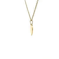 Stainless Steel Gold Plated 23X21mm Engravable Heart Pendant - 18"