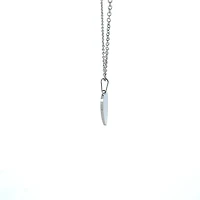 Stainless Steel 23X21mm Engravable Heart Pendant - 18"