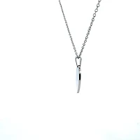 Stainless Steel 23X21mm Engravable Heart Pendant - 18"