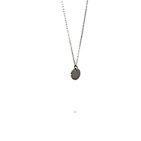 Stainless Steel 10mm Engravable Disc Pendant - 18"