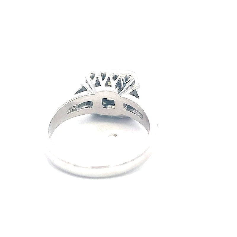 14K White Gold 1.52cttw Fancy Natural Yellow Diamond Halo Engagement Ring, 6.5