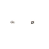 14K White Gold 1.02cttw Diamond Earrings with Screw Backs