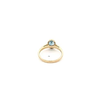 14K Yellow Gold London Blue Topaz Ring - /