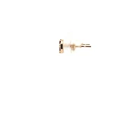 14K Yellow Gold Orange Sapphire Earrings