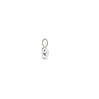 14K White Gold Sapphire Pendant