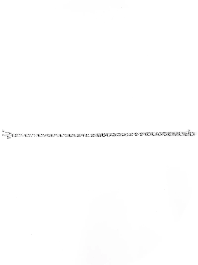 Tracking - 10K White Gold 1.50 Carat Diamond Tennis Bracelet, 7"