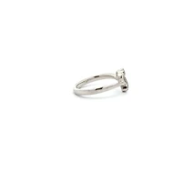 10K White Gold Heart 0.05cttw Diamond Ring - 4