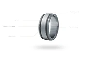 14K White