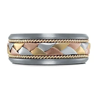 14K Tri-Tone Gold and Tantalum Mens Band - 7.5