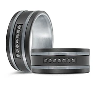 14K White Gold, Tantalum, Titanium