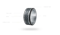 14K Rose Gold, Tantalum