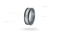 14K White Gold, Tantalum