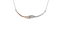 10K White & Rose Gold cttw Diamond Necklace